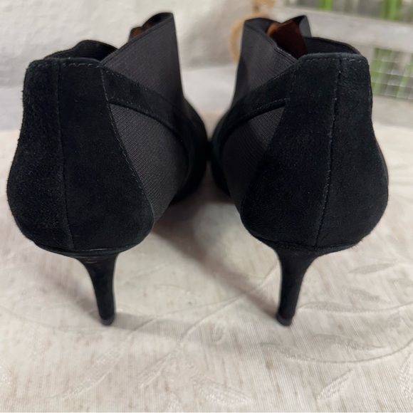 L'Amour Des Pieds Kamea Leather, Suede, Elastic Ankle Pumps Black Size 7 1/2 - Picture 4 of 10